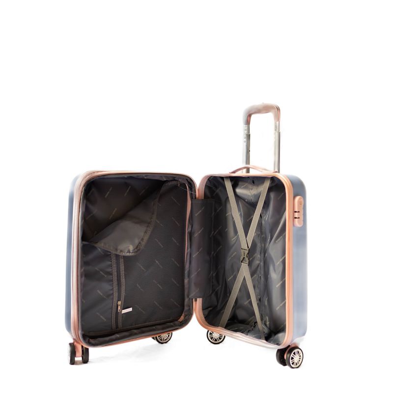 Valise cabine rigide Summer Bicolore extensible 55 cm Purple Pink