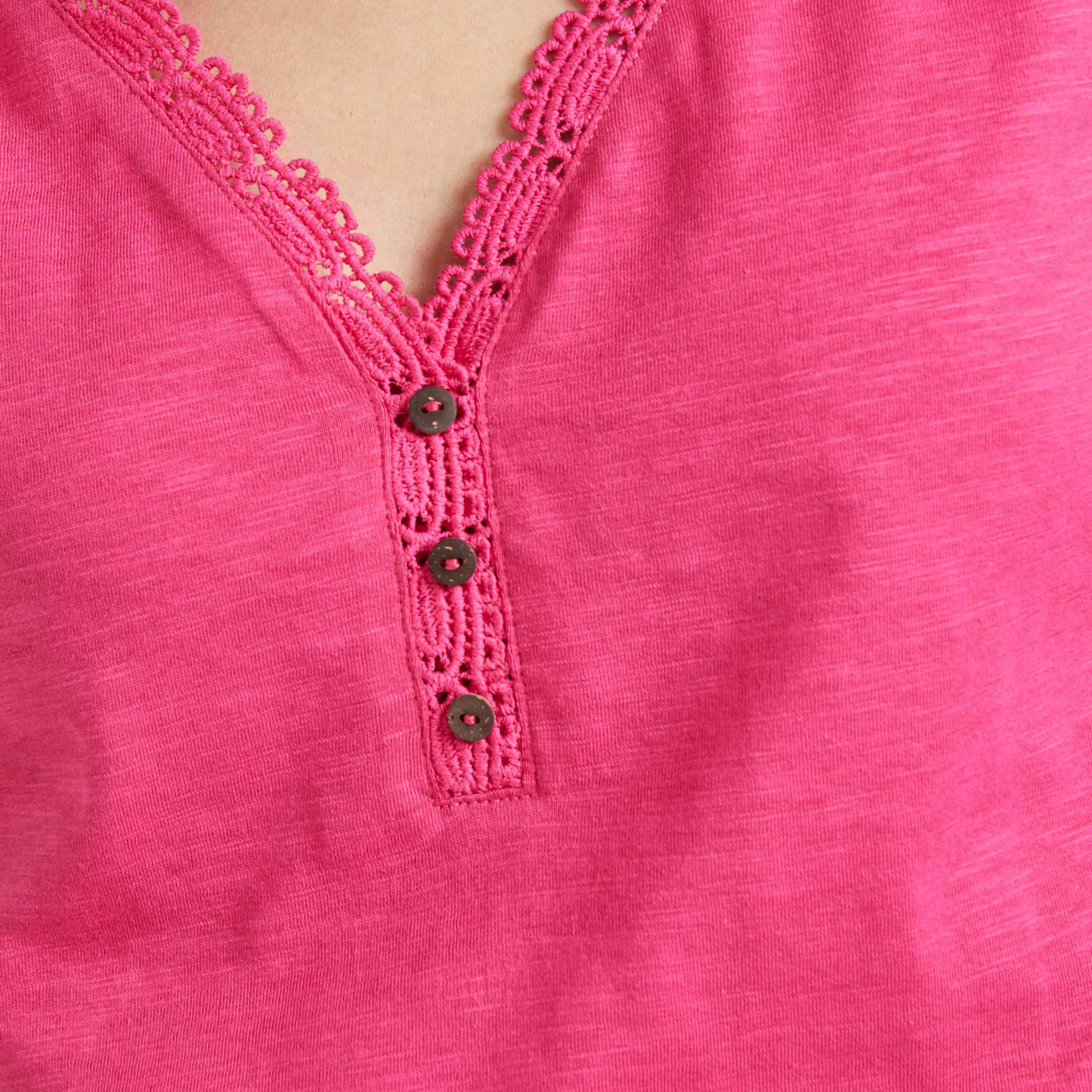 Débardeur uni femme - FUSHIA