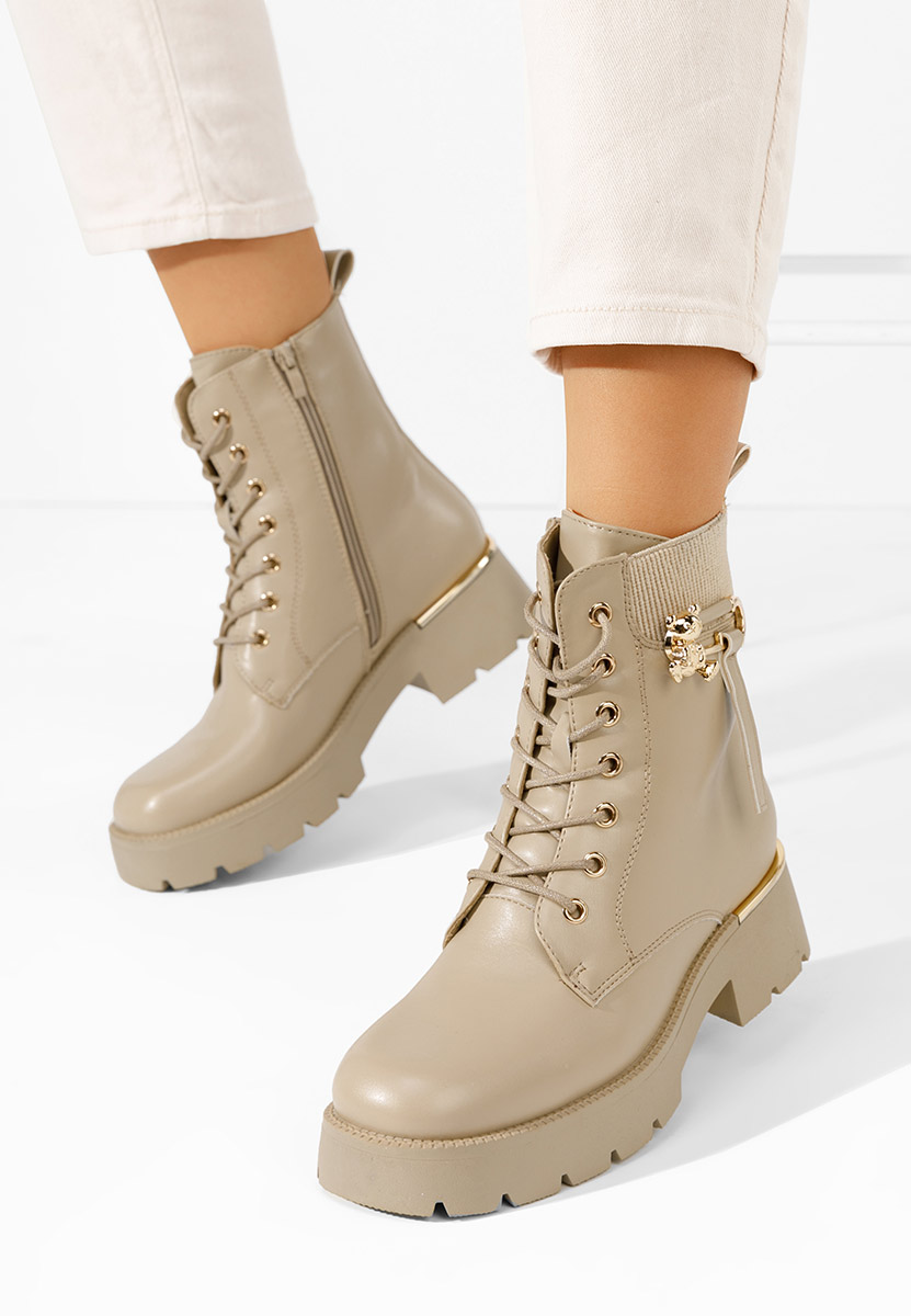 Bottines à lacets femme kaki Eryn V2