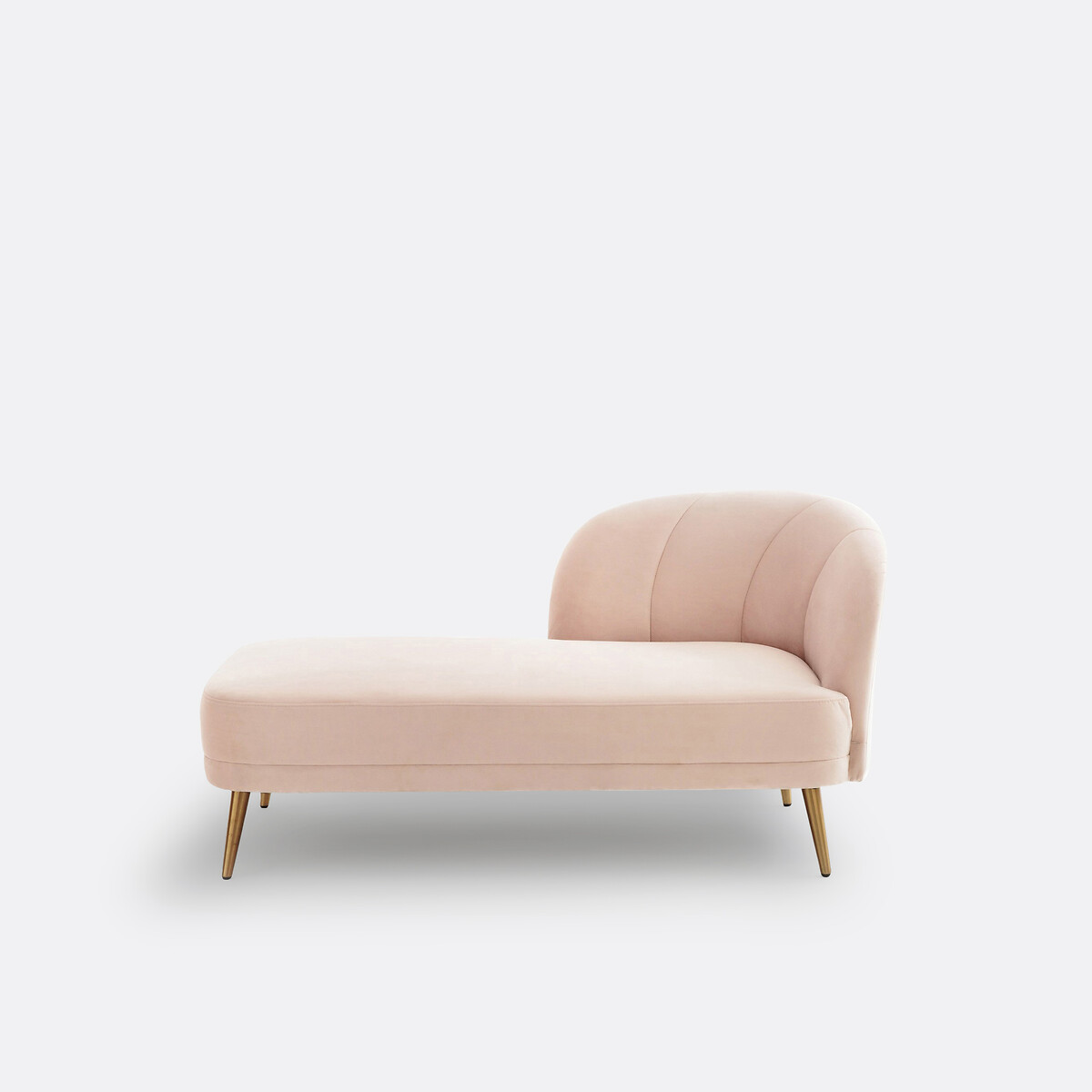 LA REDOUTE INTERIEURS<br>Cadeira longa em fluweel, links, Leone