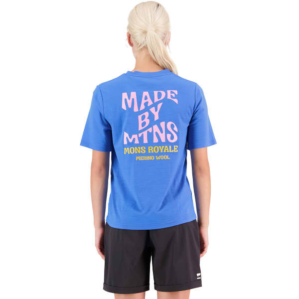 T-shirt randonnée MONS ROYALE ICON RELAXED TEE W TOP TOP BLUE