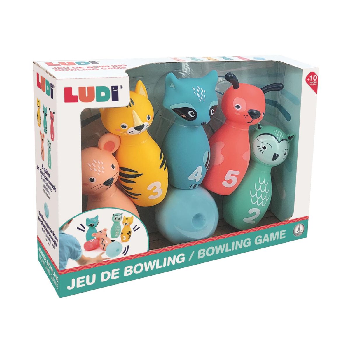 Ludi Quilles souples Multicolore - Ecru