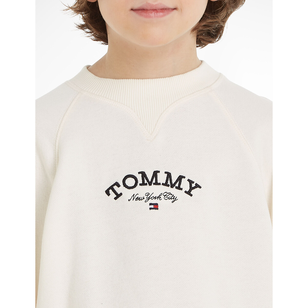 TOMMY HILFIGER<br>Suéter de gola redonda, fleece