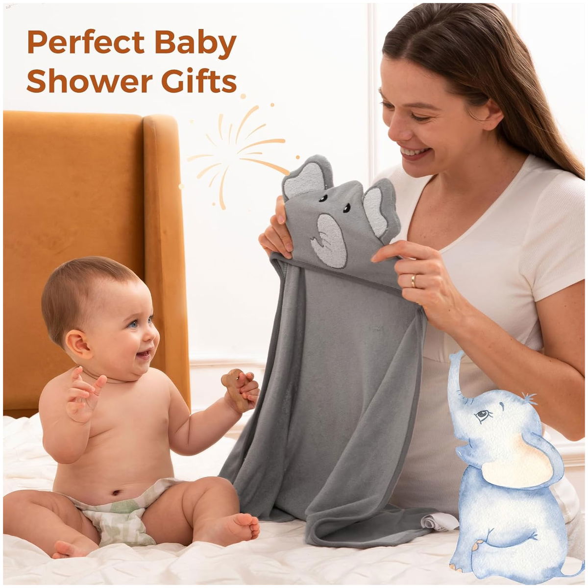 MomcozyMomcozy   Baby Kapuzenhandtuch 2er Set