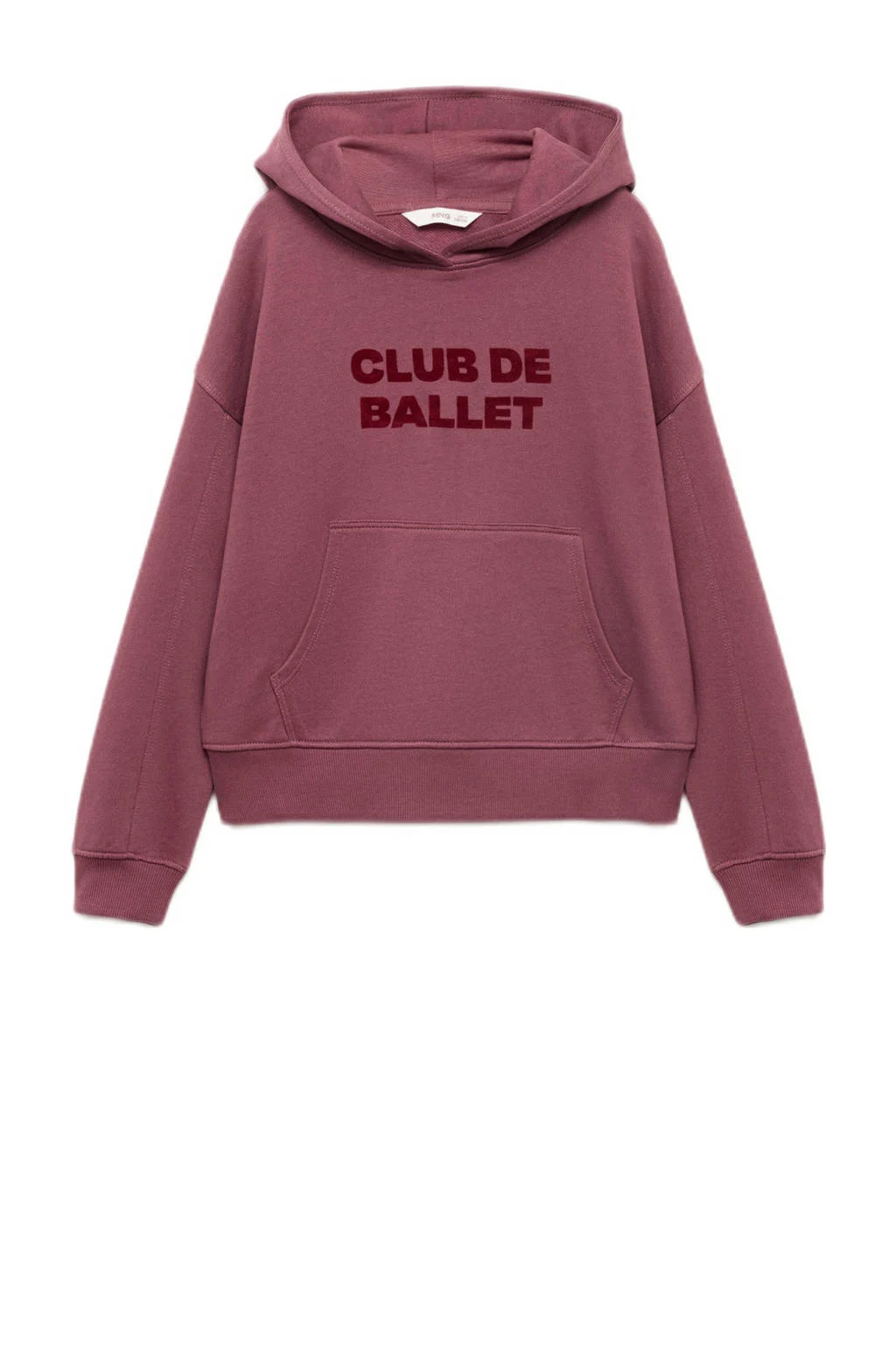 Mango Kids hoodie donkerrood