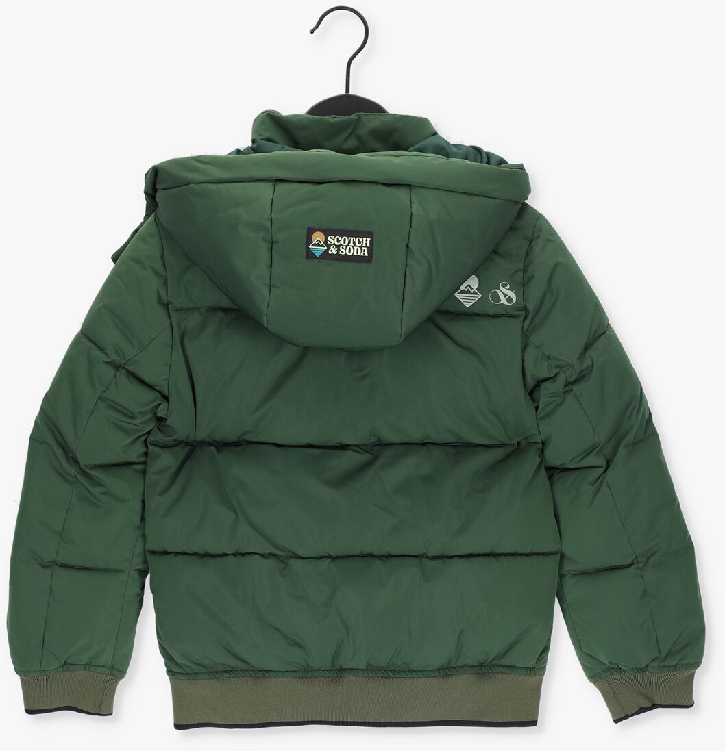 SCOTCH & SODA groene scotch & soda gewatteerde jas 167473-22-fwbm-a10