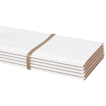 CanDo wand-en plafondpaneel MDF kraal wit gegrond 8x135 mm 260 cm 5 stuks