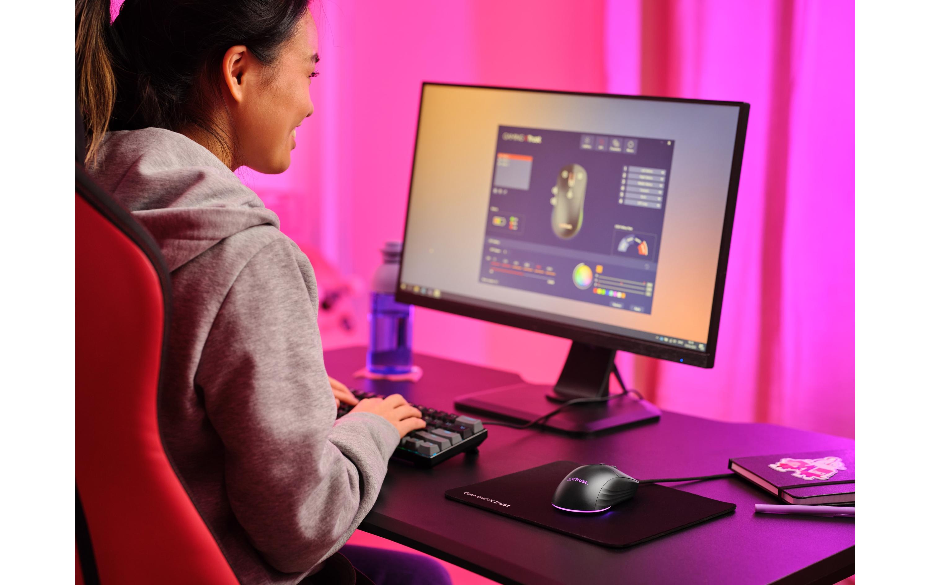 Gaming-Maus GXT 925 Redex IIFederleichte Gaming-Maus mit voll einstellbarer RGB-Beleuchtung
