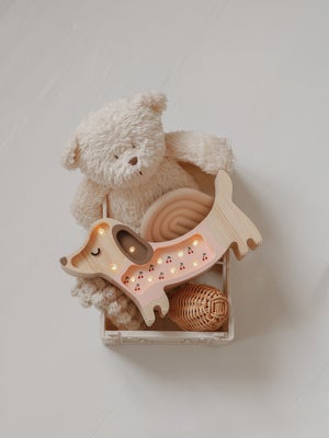 Little Lights Mini Lampe Hundevalp, Rosa