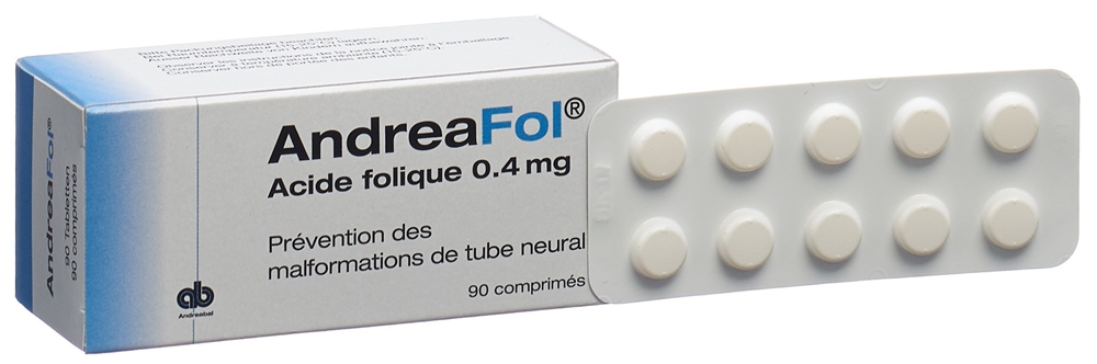 ANDREAFOL Tabl 0.4 mg Blist 90 Stk<br>90 Stück, Blister, Tablette