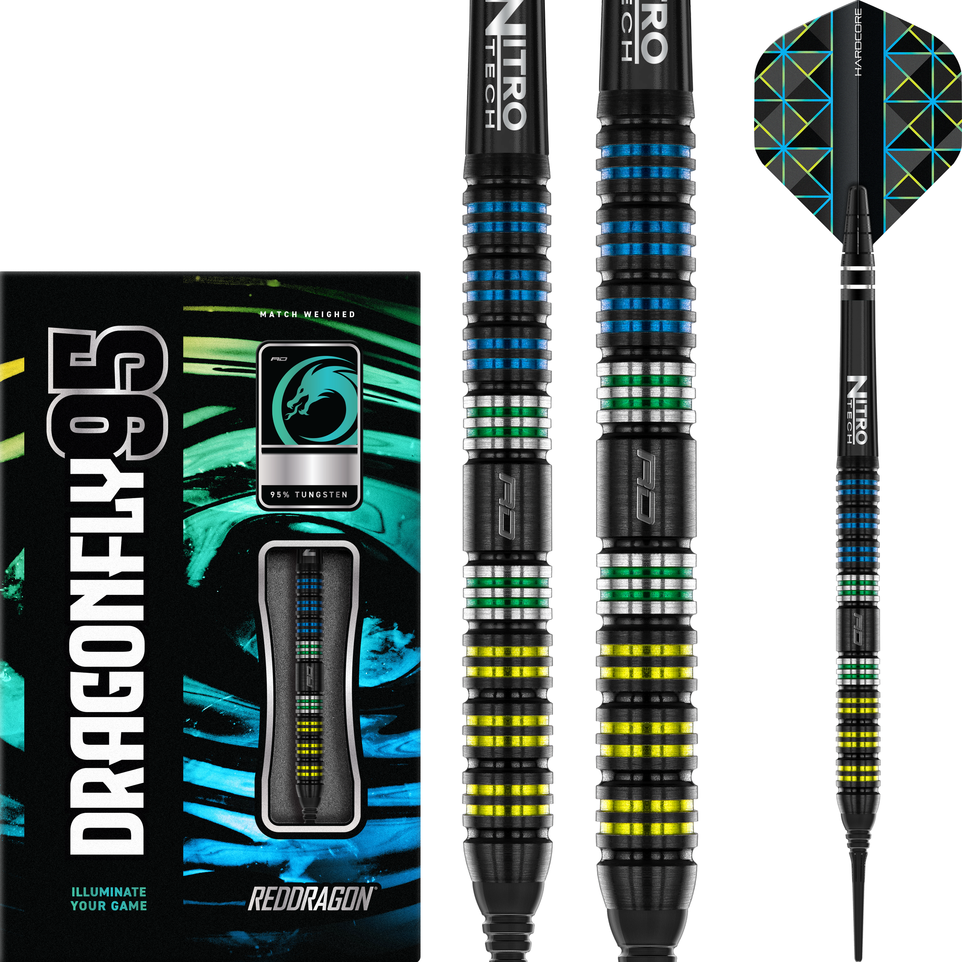 Red Dragon - Dragonfly Black 95 Parallel - Softdart