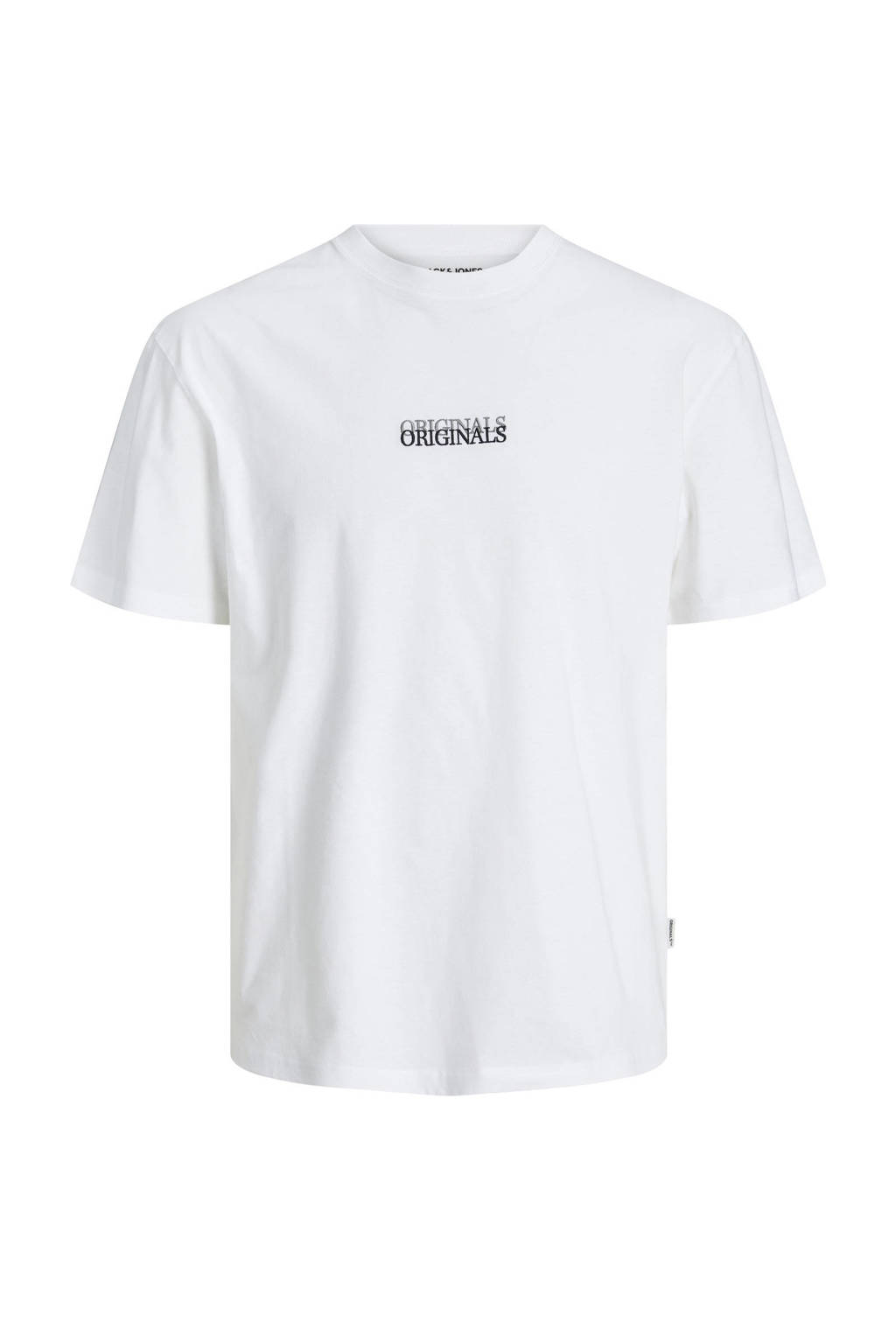 JACK & JONES T-shirt JORLAFAYETTE met tekst wit