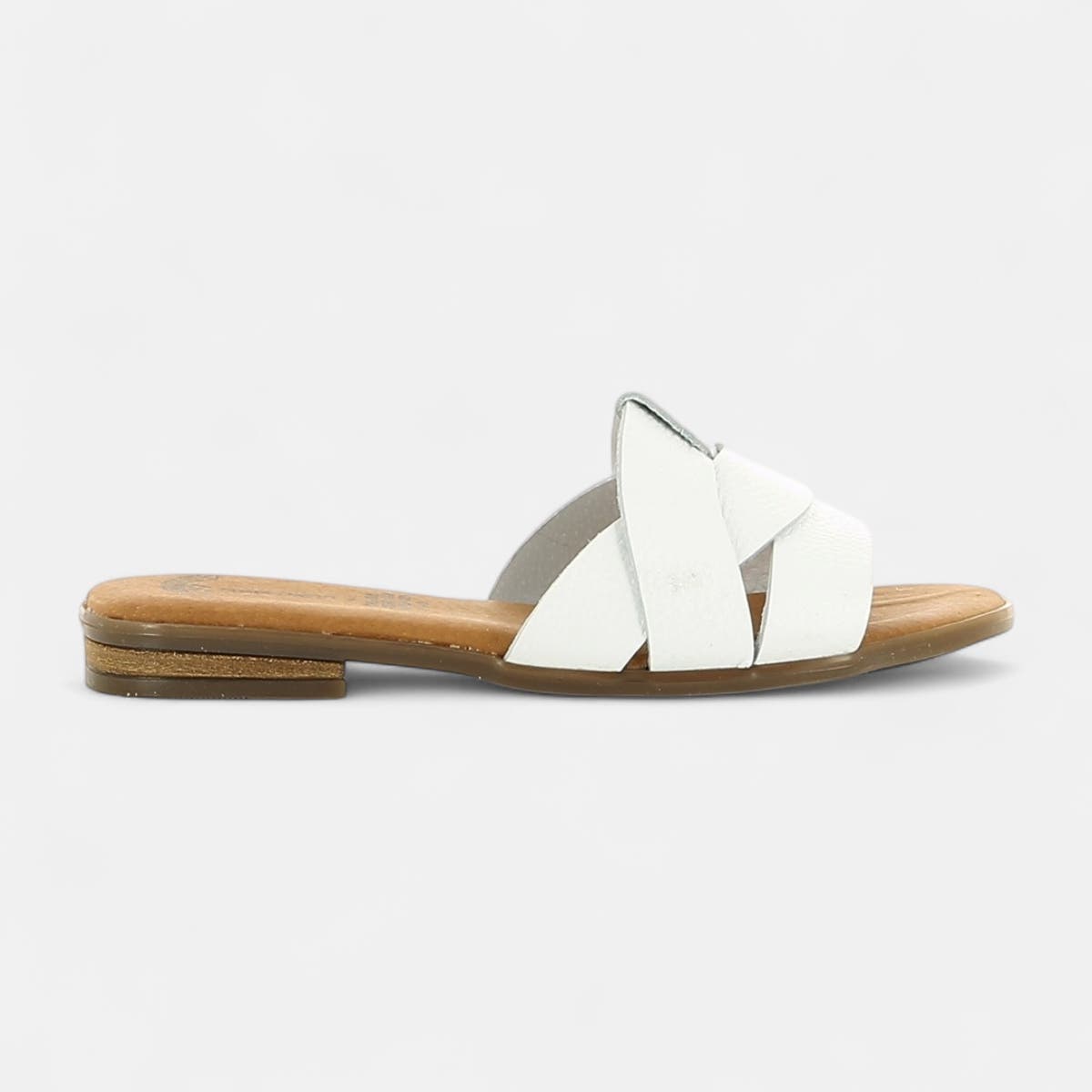 Mules Femme en cuir blanc