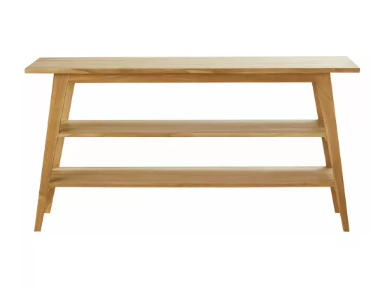 Meuble sous vasque en teck massif 160 cm