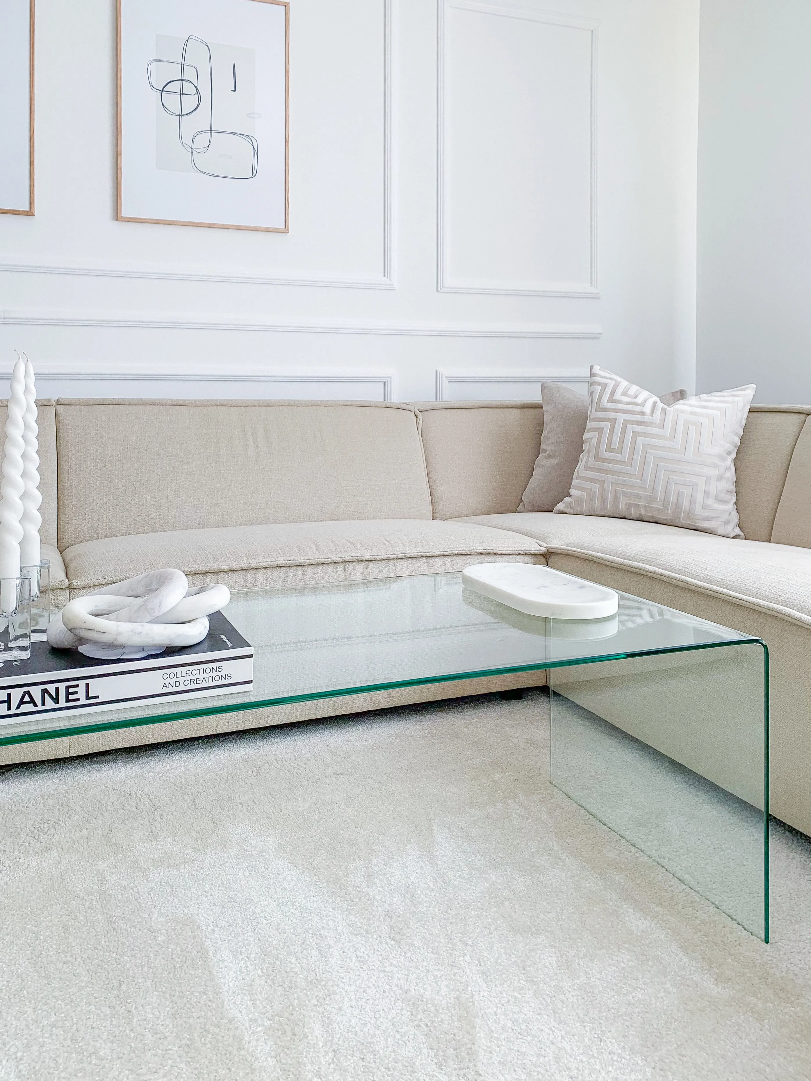 Salontafel KENDALL Veiligheidsglas Transparant