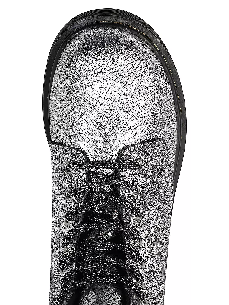 DR. MARTENS Mädchen Stiefel 1460 J SERENA FOIL silber