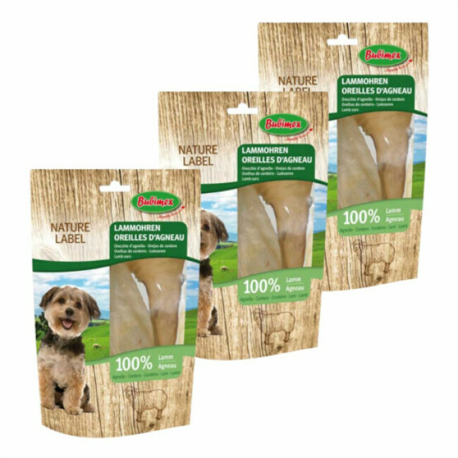 Oreille d'agneau pour petit chien Bubimex - Sachet de 4