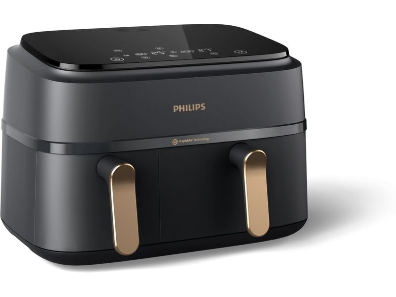 Philips Heissluft-Fritteuse 3000 Series Dual Basket Dunkelg Vielseitige Fritteuse