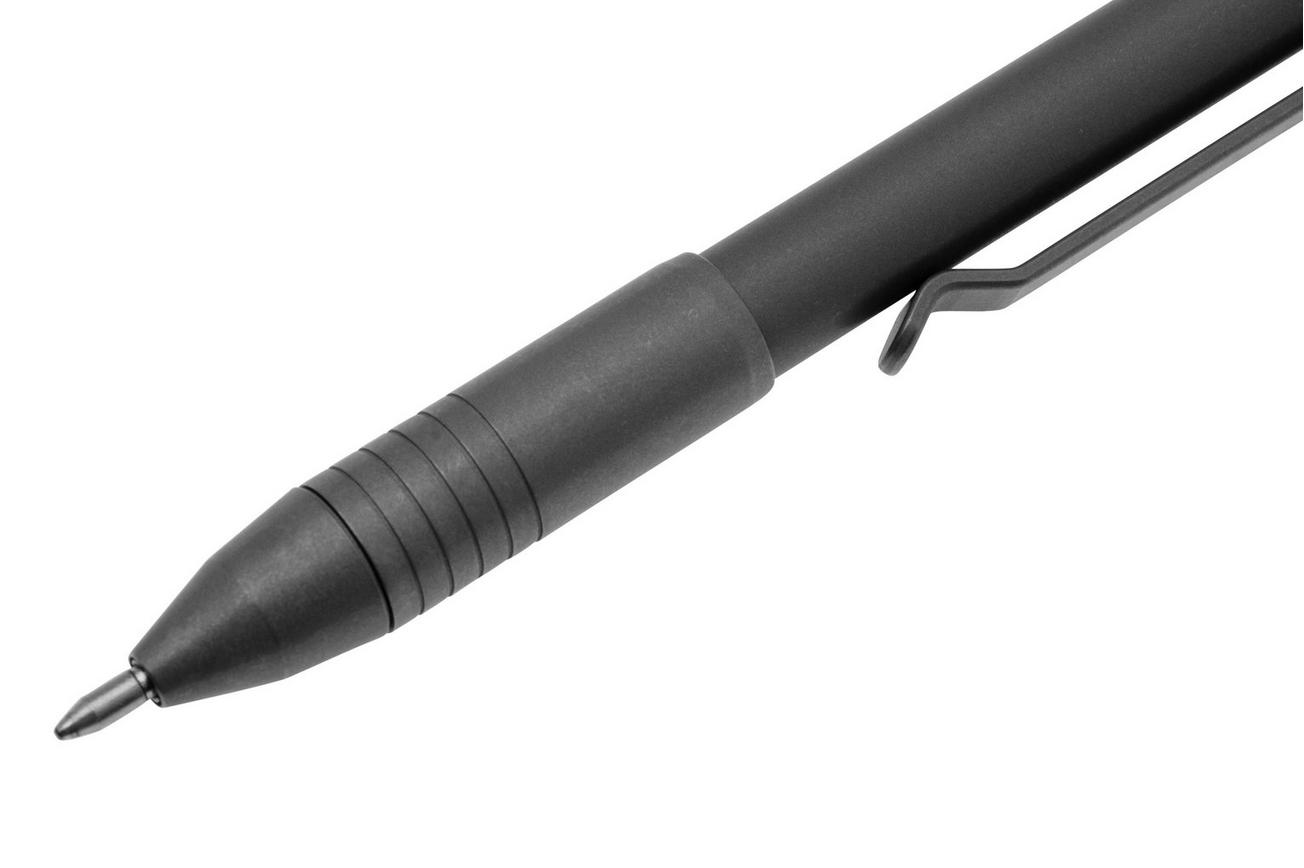 Big Idea Design Ti Pocket Pro Pen TI-PP-SW Stonewashed Titanium, auto adjusting everyday carry pen