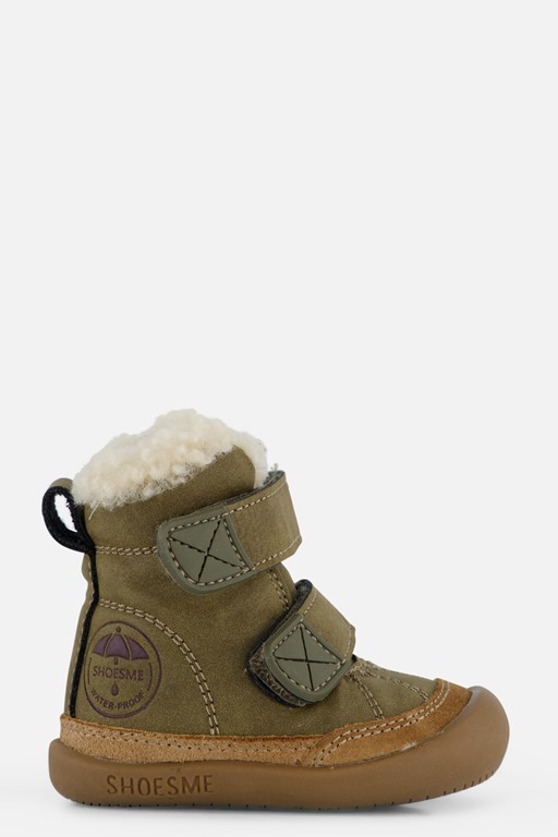 Shoesme Velcro Babyschoenen groen Leer