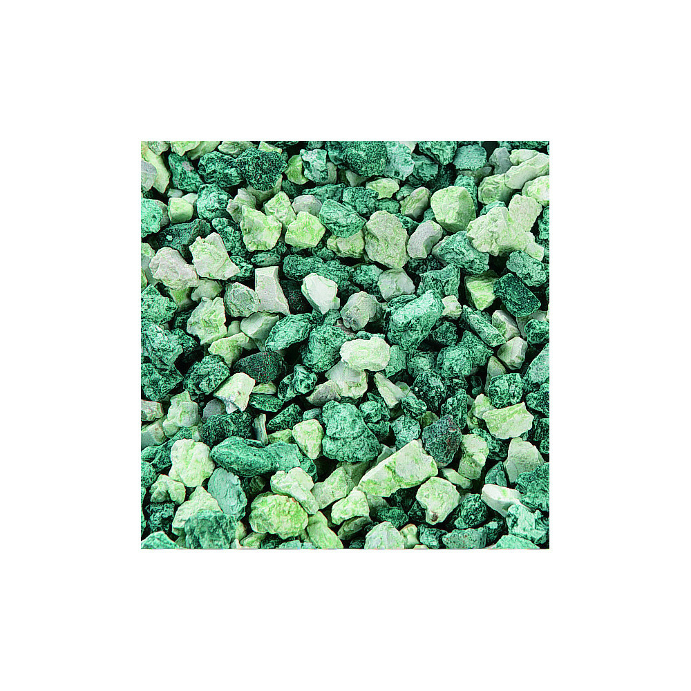 Gravier gruzo vert 900 gr pour aquarium.