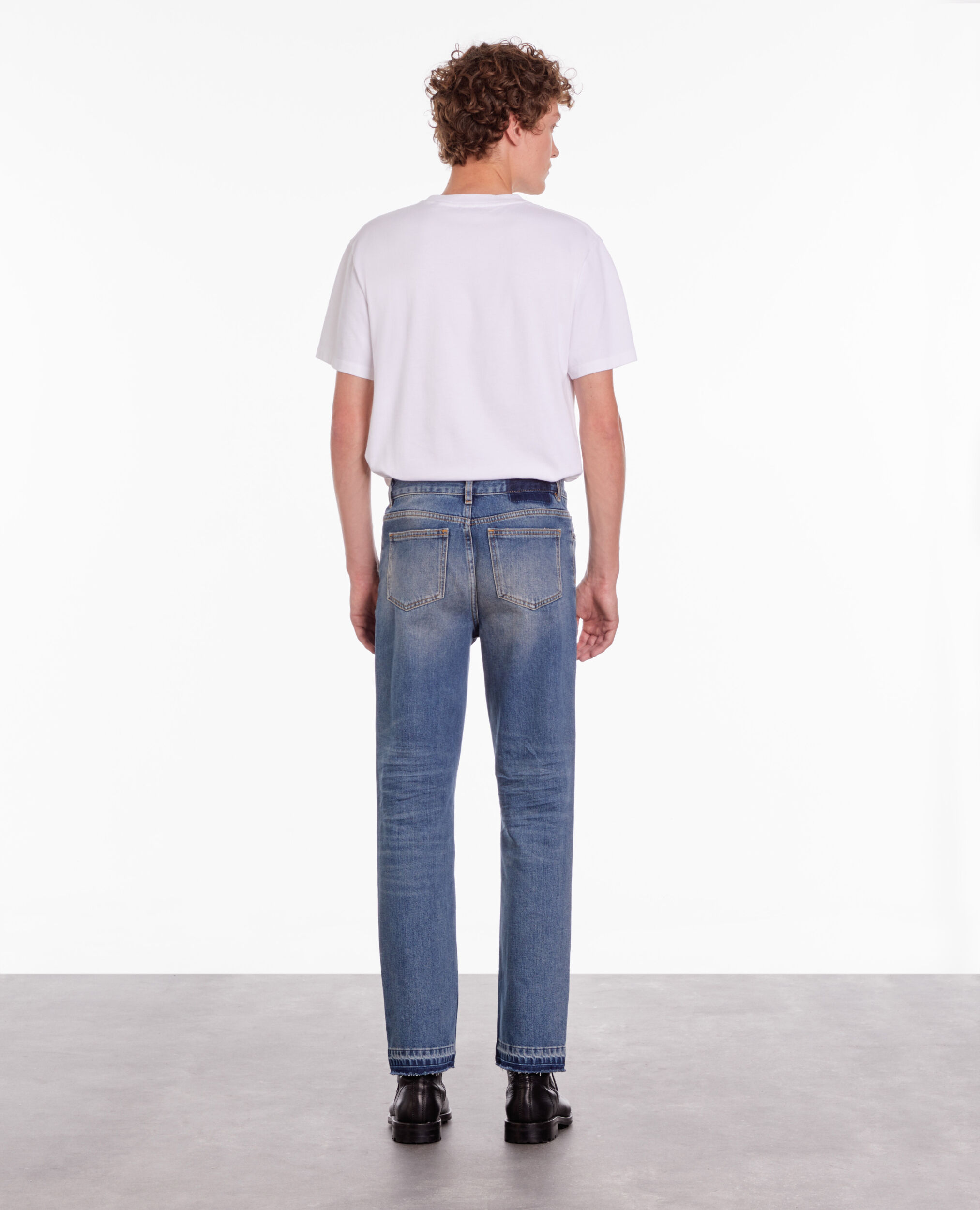 Jean bleu droit
