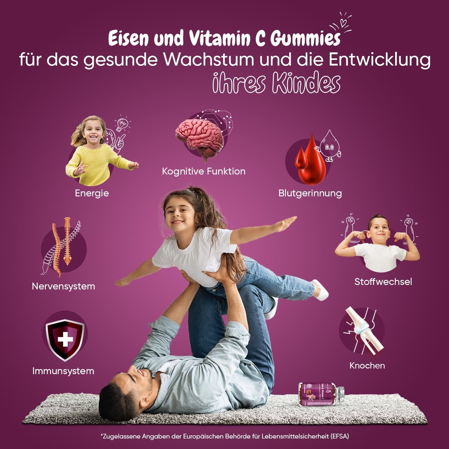 maxmedix Eisen & Vitamin C für Kinder