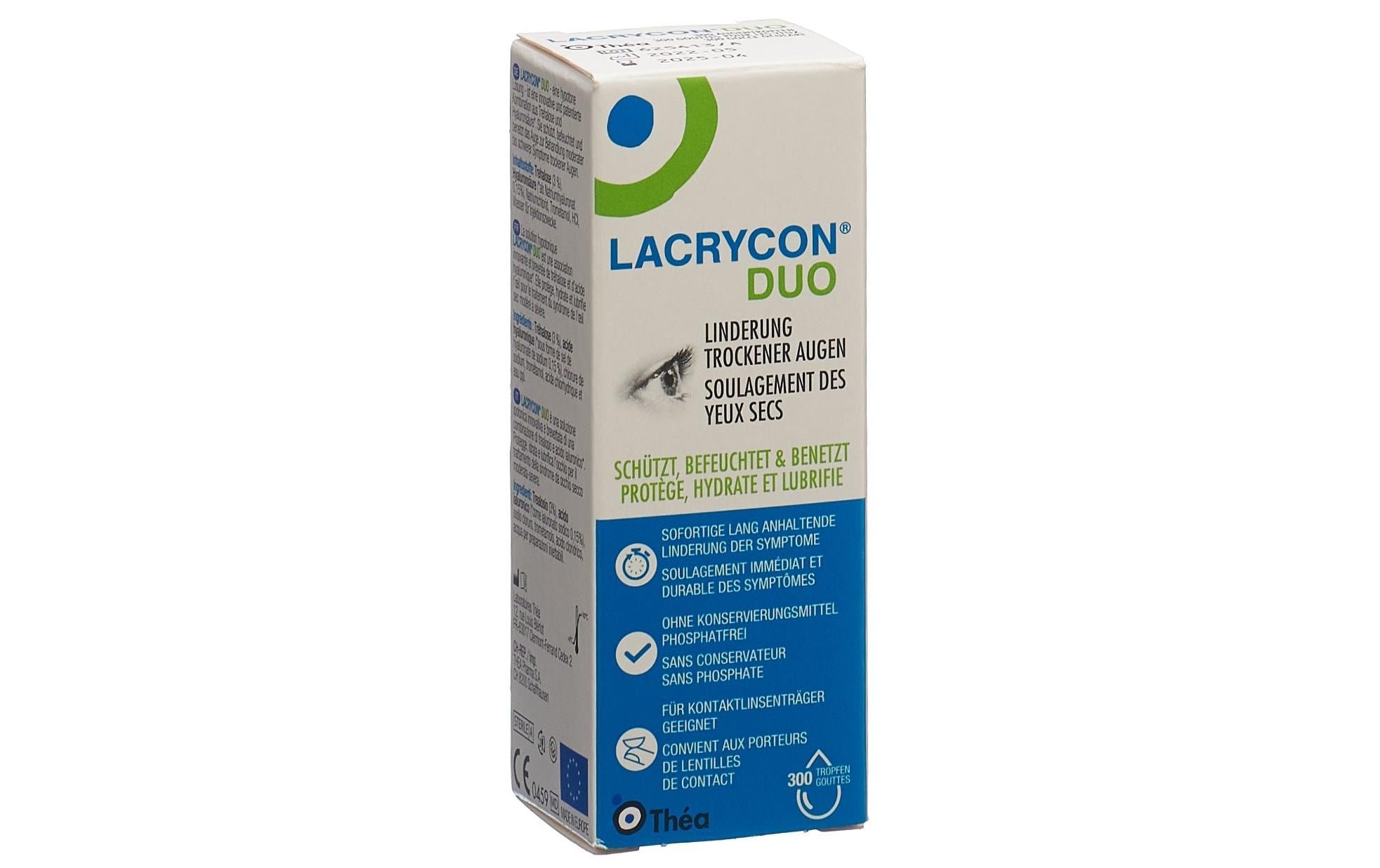 Augentropfen Lacrycon Duo Tropfen 10 mlAugentropfen zur Behandlung von trockenen, geröteten, müden Augen