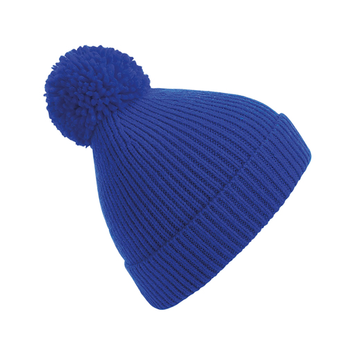 Gorro de malha trançada com pompom Beechfield