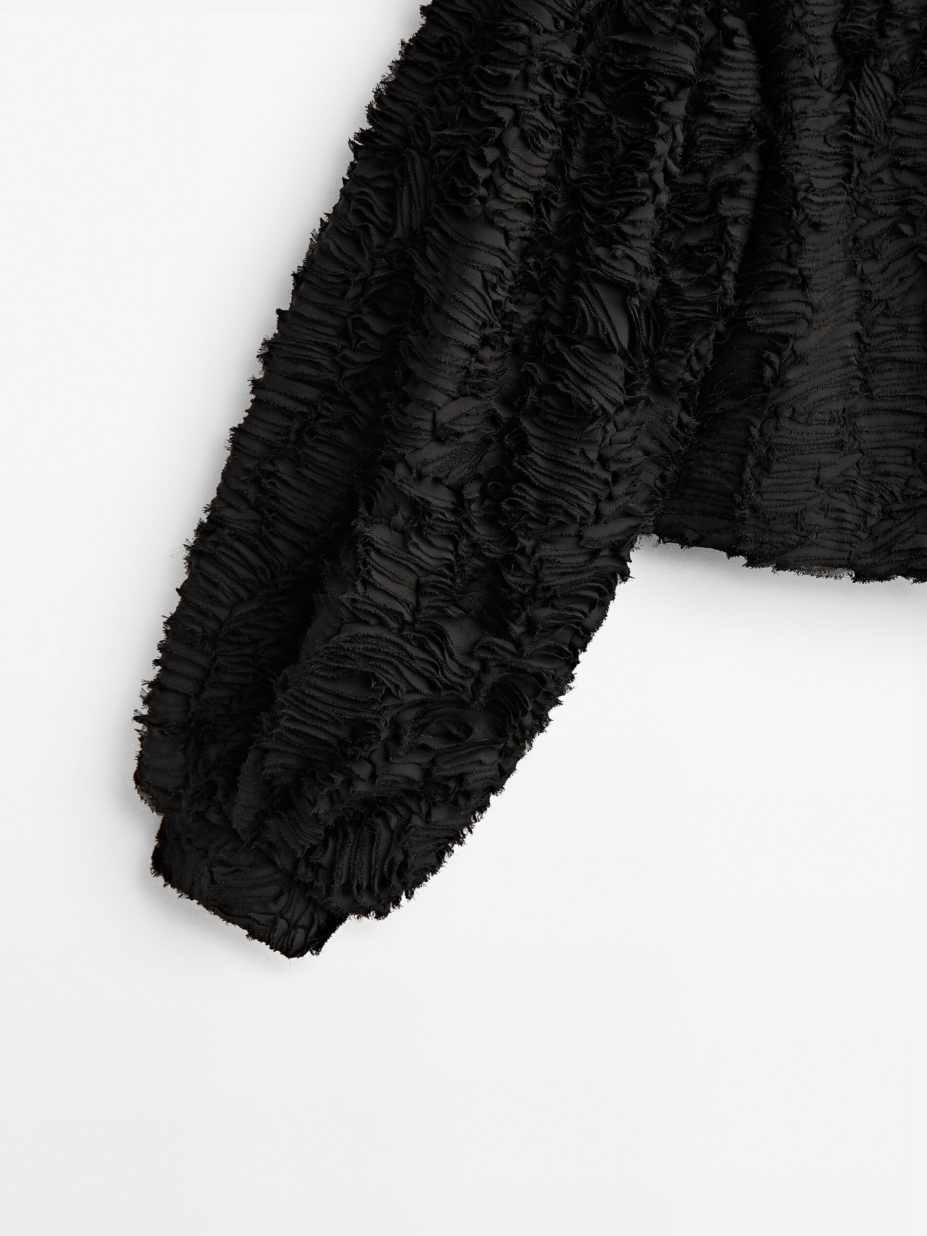 Chaqueta estrutura bucle -Studio - NEGRO