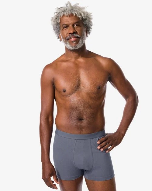 3 boxers homme modèle court coton stretch violet