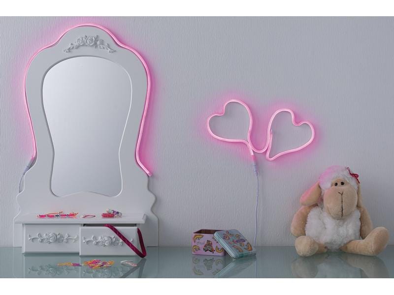 Paulmann LED-Stripe Neon Colorflex Pink, 1 m Biegbarer Lichtstreifen mit USB-Anschluss