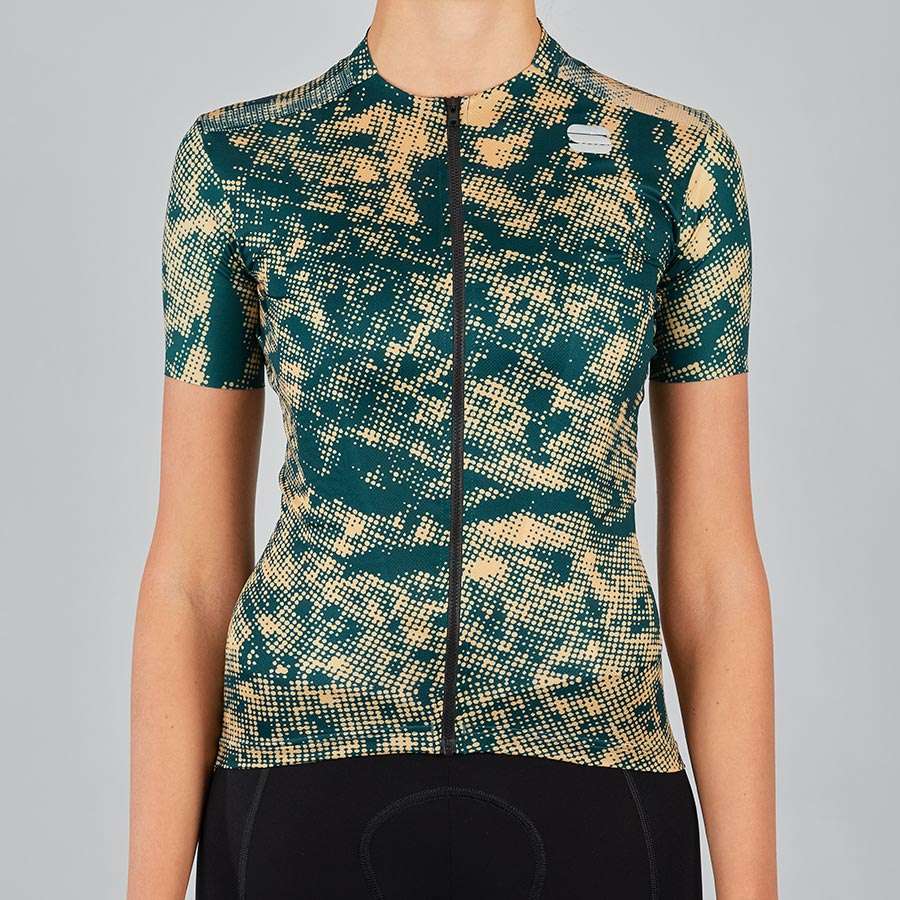 Sportful Escape Supergiara Fietsshirt Korte Mouwen Groen Dames