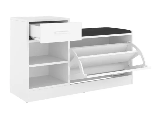 Banc à chaussures Blanc 94,5x31x57