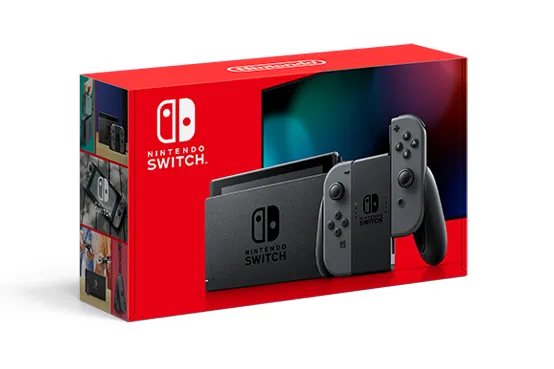Nintendo Switch - Spilkonsol - Full HD - grå, sort