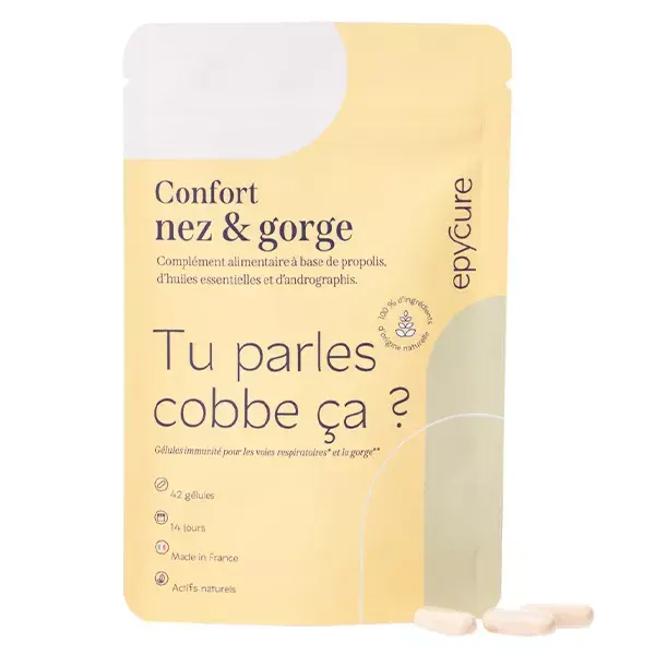Epycure Vitality Comfort Tratamento para Sintomas de Resfriado no Nariz e Garganta 42 cápsulas