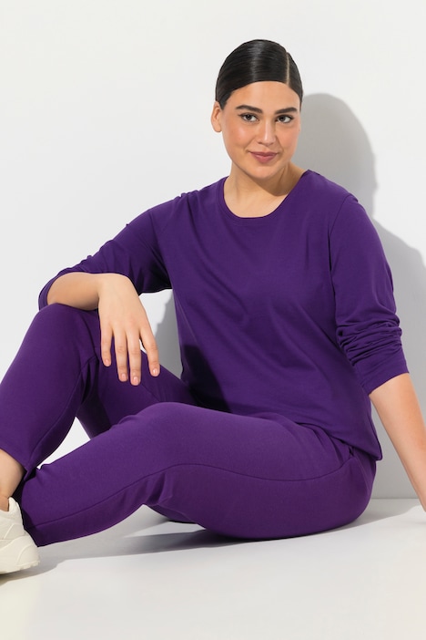 Shirt, Slim, Rundhalsausschnitt, Langarm