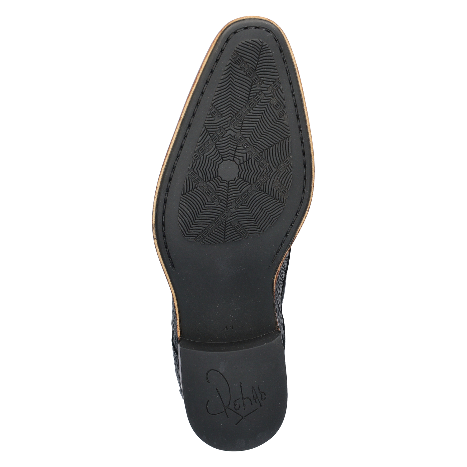 Greg Triangle heren nette schoen Rehab Zwart