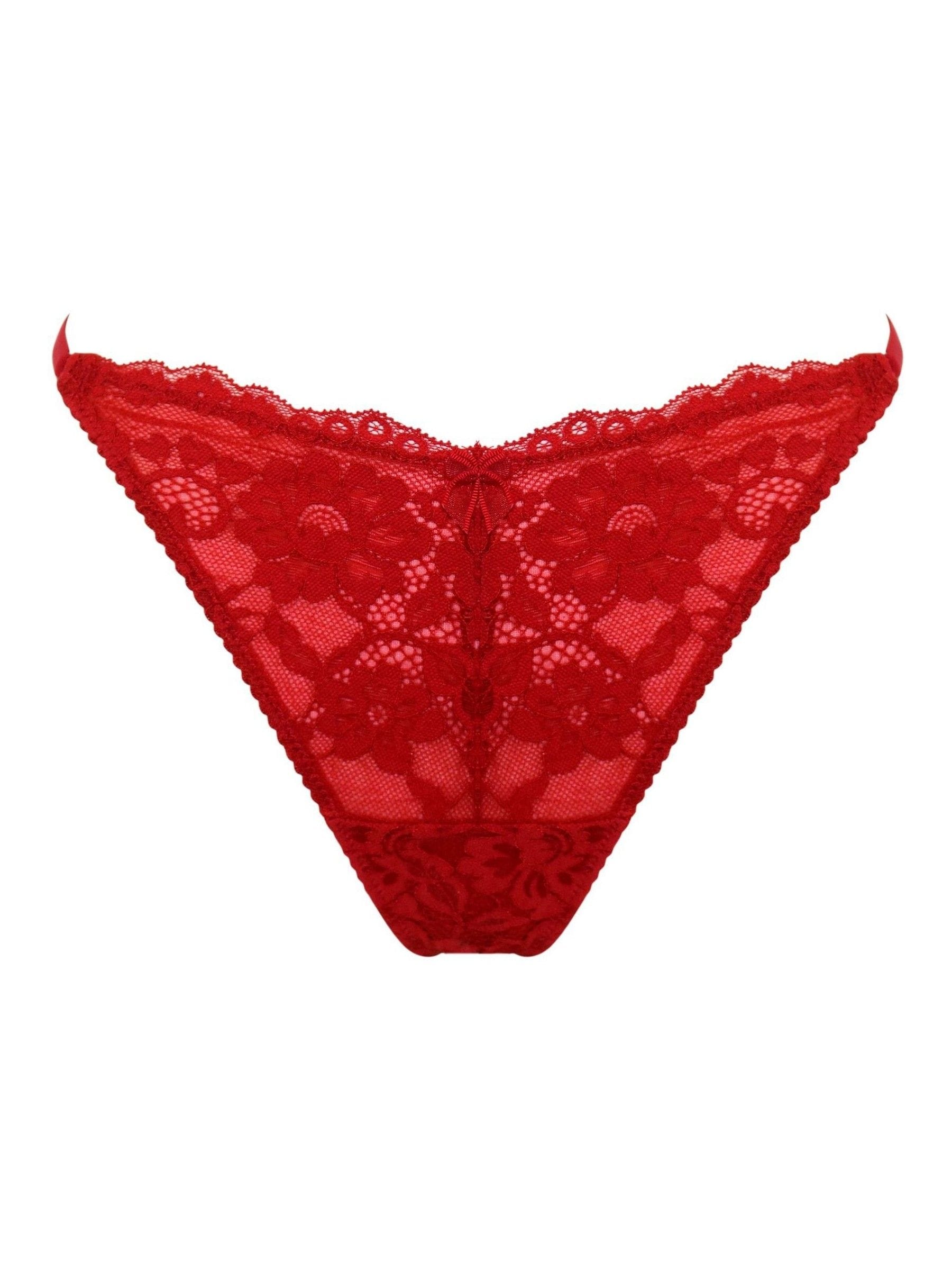 Rood - Pour Moi Fleur Cheeky V-Shaped Knickers