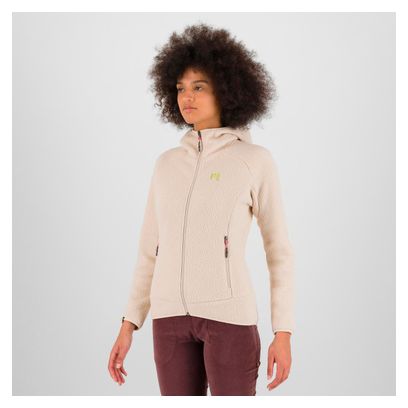 Polaire Karpos Moiazza Retro Hoodie Femme Beige