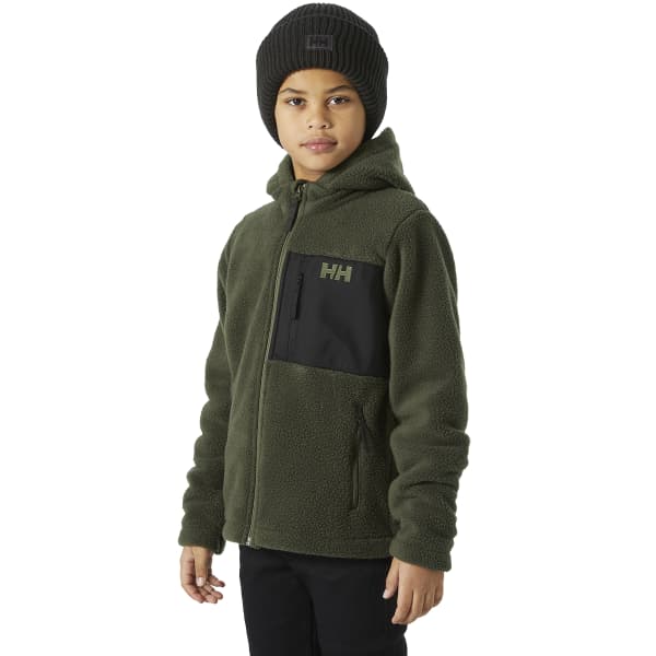 Veste polaire HELLY HANSEN JR CHAMP PILE JKT UTILITY GREEN