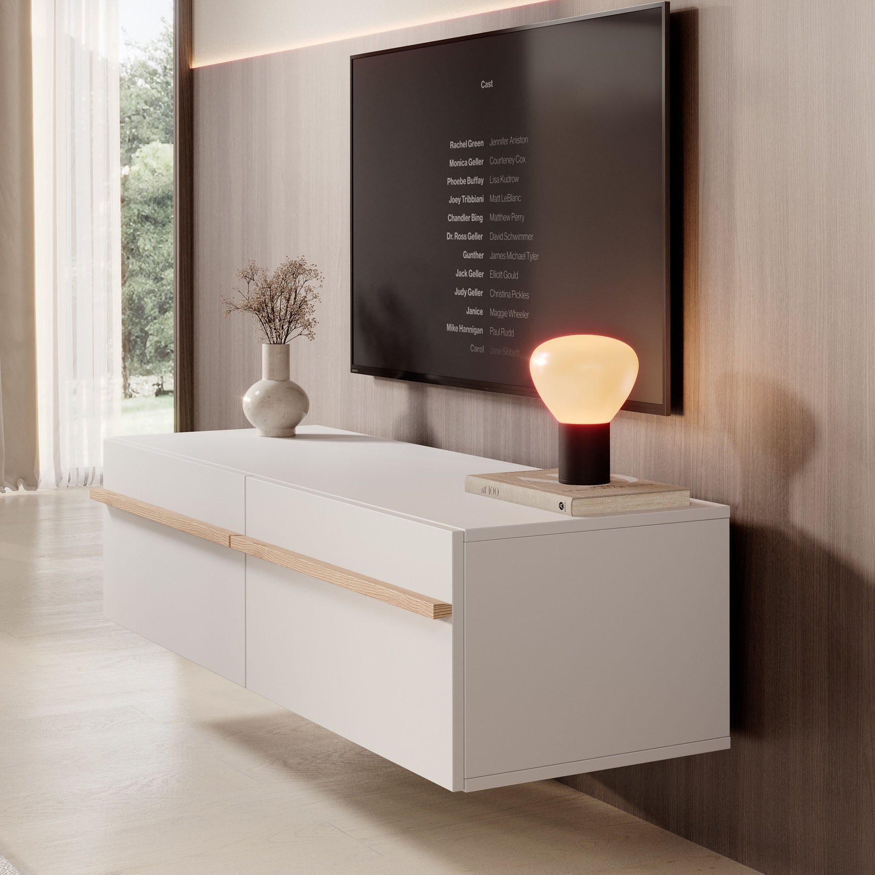 Meubella - TV-Meubel Arda - Beige - 128 cm