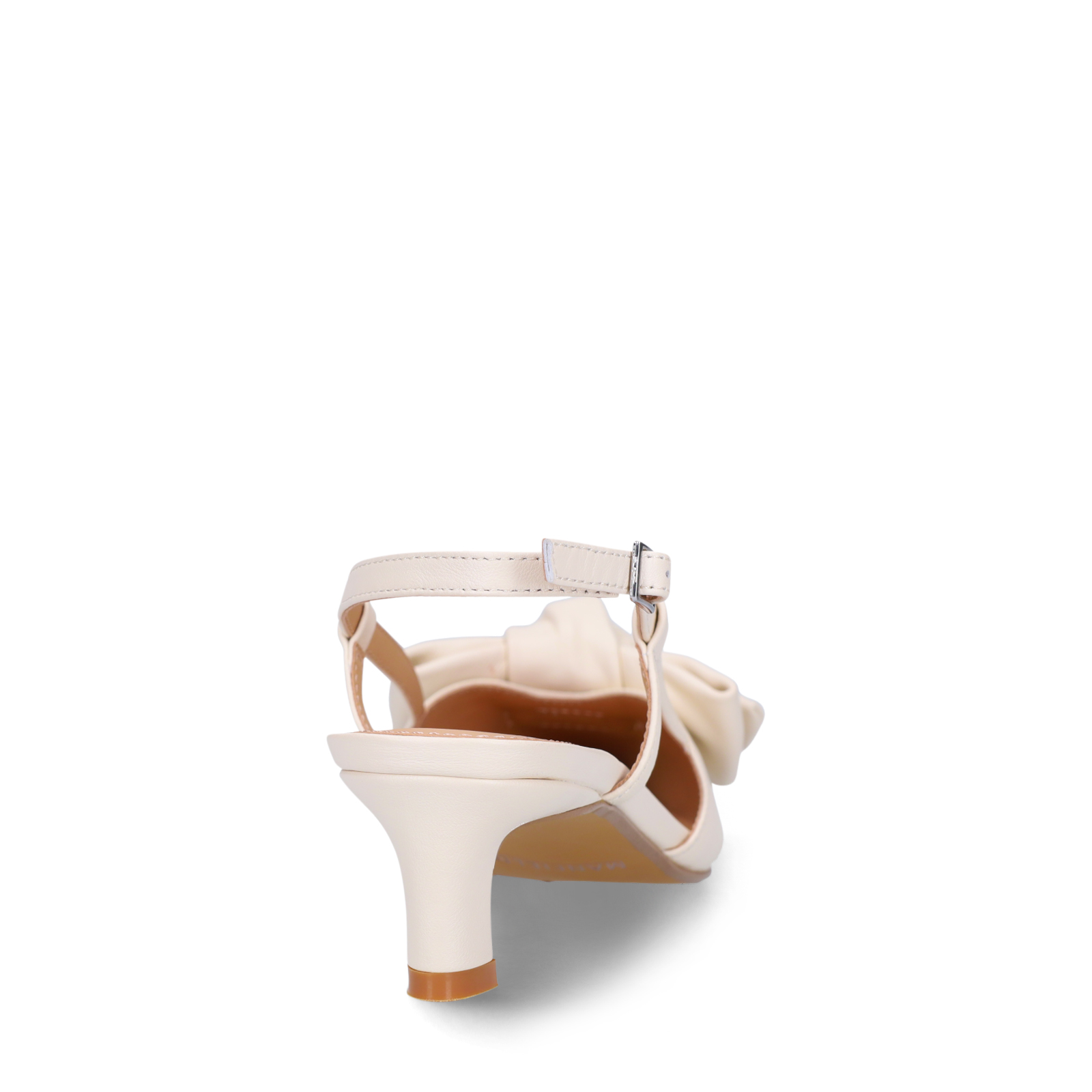 Off white leren slingbacks