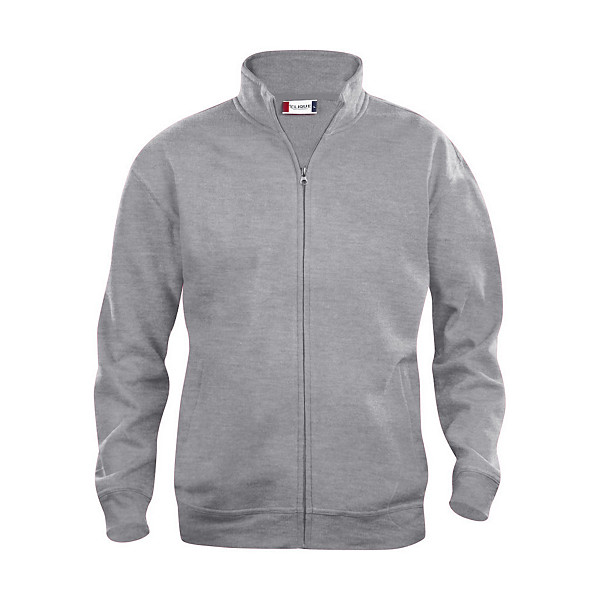 CLIQUE Sweat basic zippé Homme Gris Chiné XL