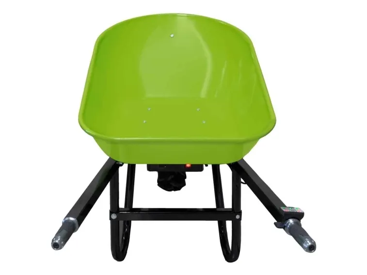 Zipper ZI-EWB200S, Motoriseret trillebør, 1 hjul, Sort, Grøn, 260 kg, 1480 mm, 640 mm