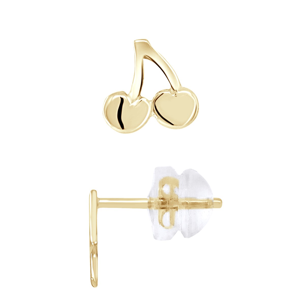 Boucles d'Oreilles CERISES - Or Jaune