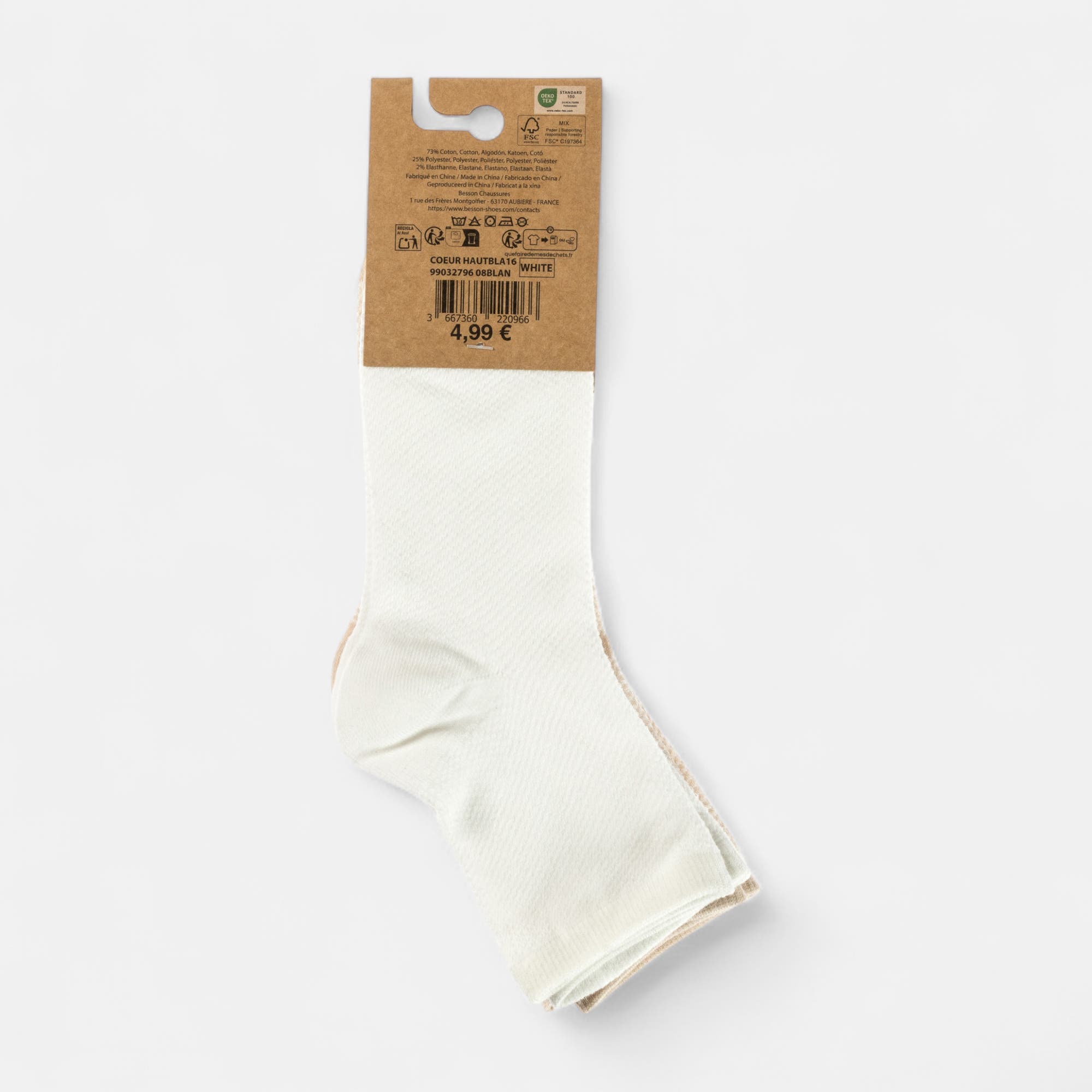 Chaussettes Femme blanc