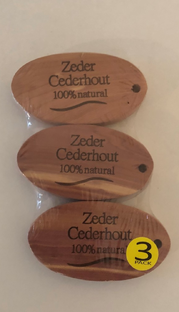 Beautylin Anti-Mot Cederhouten Blok Ovaal 3ST