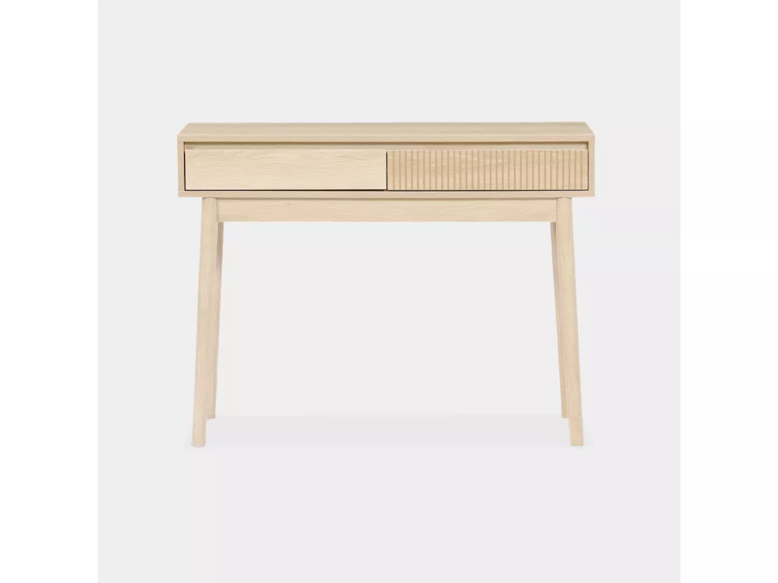 Console décor bois 2 tiroirs - Linear