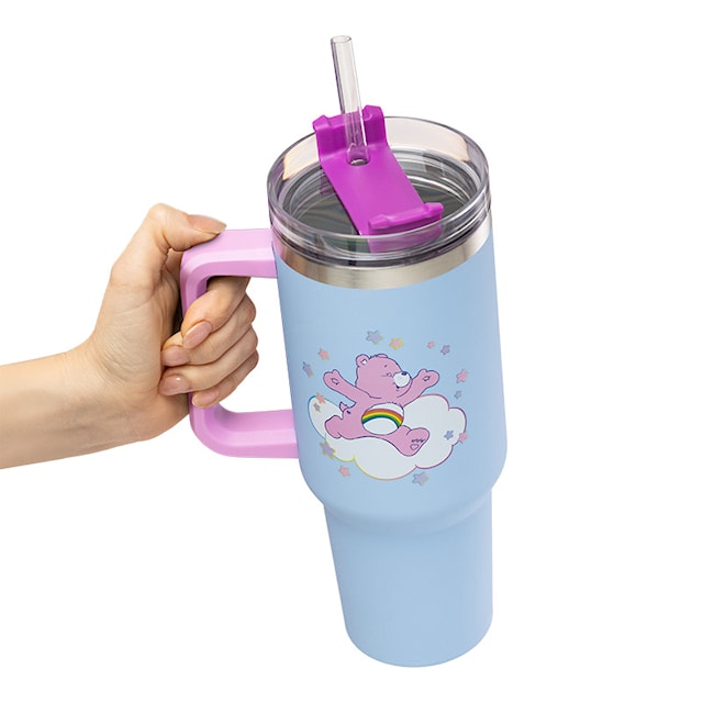 Care Bears 1200 ml Isolert Kopp med Sugerør, Paladone